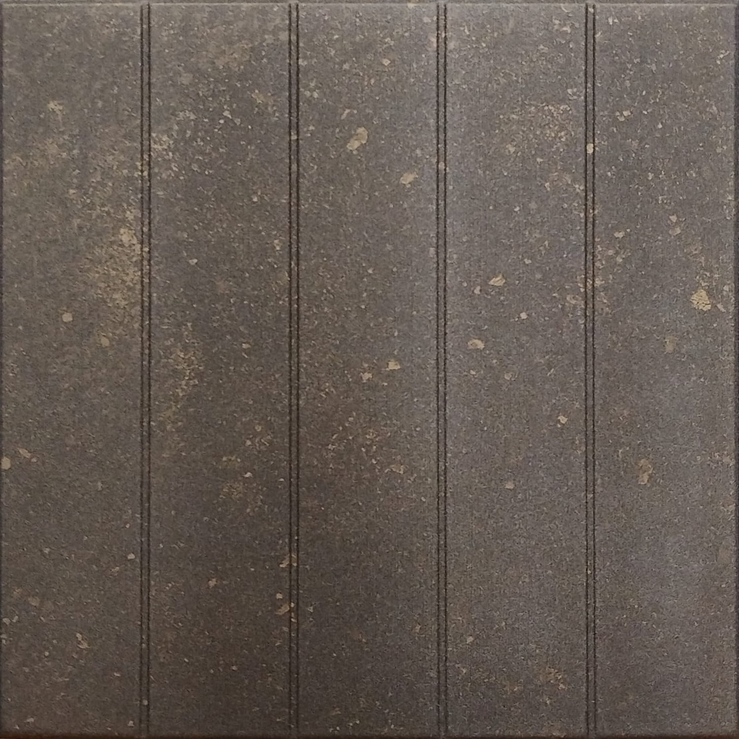 Rusted Steel Polystyrene Glue-up Bead Board Ceiling Tile Set