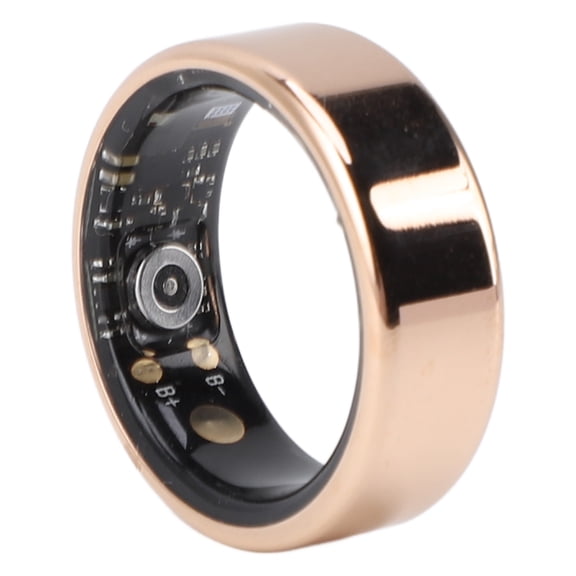 R11 Smart Health Tracking Ring, Fitness Tracker & Sleep Monitor, Gold, Size 7