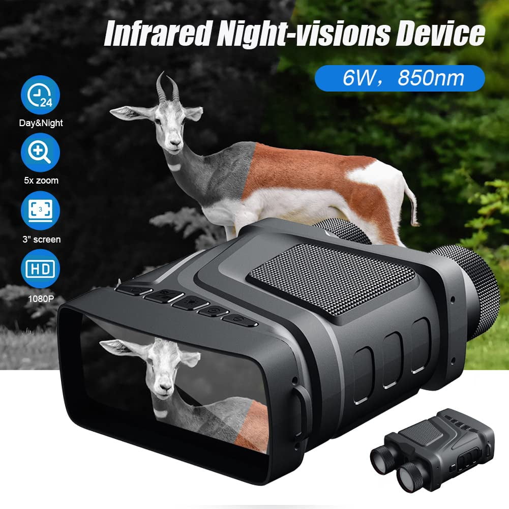 R12 Binoculars 1080p Infrarednight Vision Scope 5X Digital Zoom 300m Night Vision,2In1 Charging Mode,or Outdoor Camping