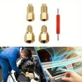thumbnail image 1 of R12 R22 to R134a Adapters, R134A Refrigerant Tank Adapter Kit with Valve Core Remover, 1/4" Male to 1/2" Female, 1/4’’ SAE Female X 1/2’’ Male Refrigerant Tank Adapters, 1 of 8