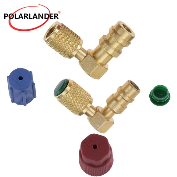 R12 R22 to R134A 90 AC Conversion Quick Connector High/Low Pressure Male Adapter Set AKTJF-R134AR30