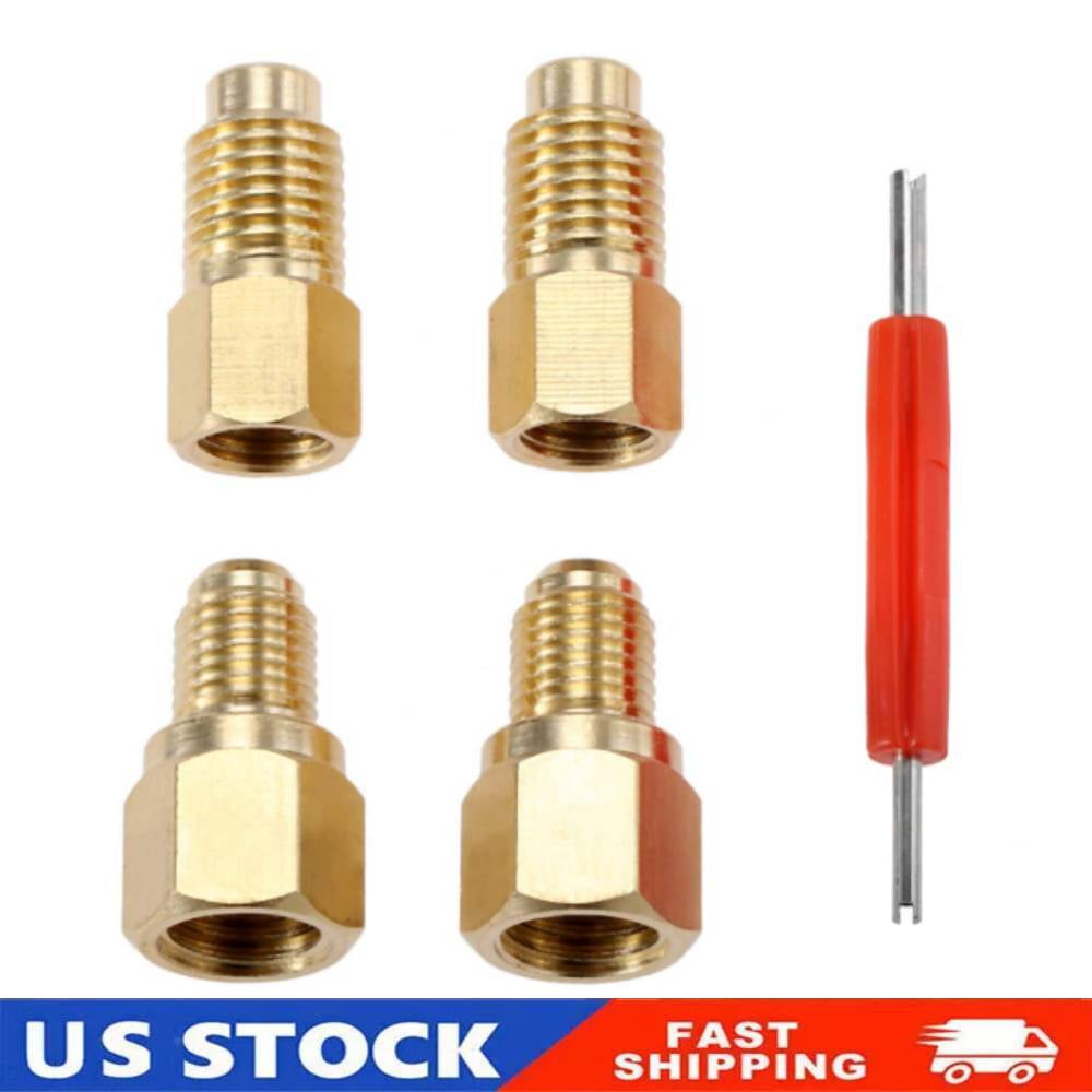R12 R22 to R134a Adapters with Valve Core Remover, 1/4