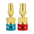 thumbnail image 1 of R1234YF & R134A AC Refrigerant Quick Connector Set - Low & High Side Auto Air Conditioning Recharge Adapter Kit, 1 of 6
