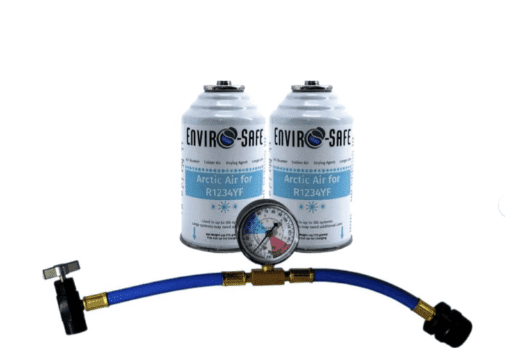 EnviroSafe R1234yf, Easy Installation 4oz Automotive Refrigerant Support 2 Pack