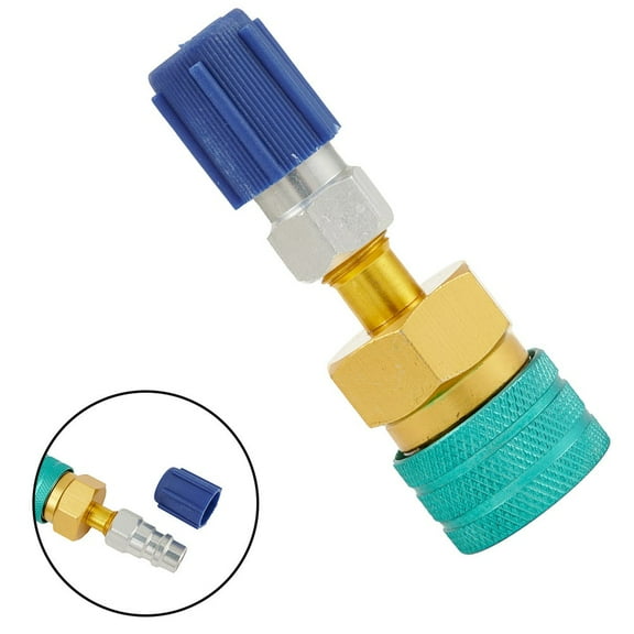 R1234Yf to R134A Low Side Quick Coupler Fitting Adapter for Car Air Conditioner