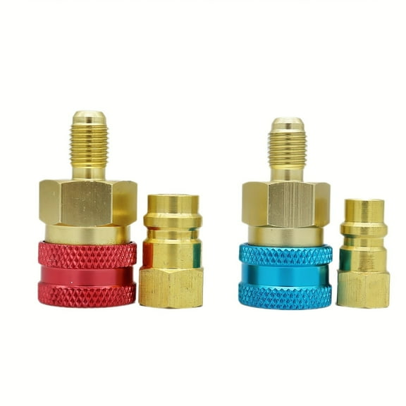 R1234yf quick connector to R134A automotive fluorine-filled high and low pressure connector air conditioning inflation nozzle