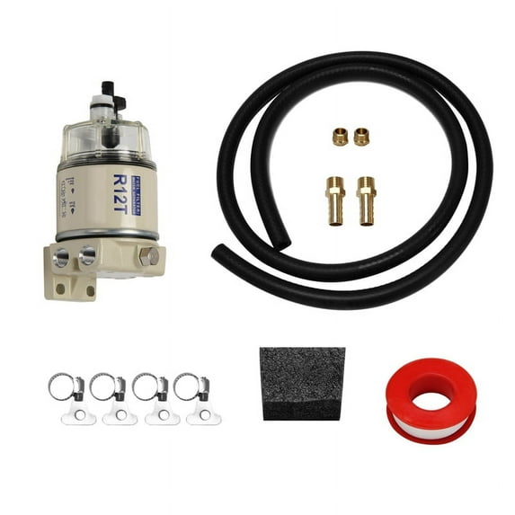 R12T Fuel Filter Water Separator Complete Kit - Marine Fuel Filter 120AT NPT ZG1/4-19 Fit Engine