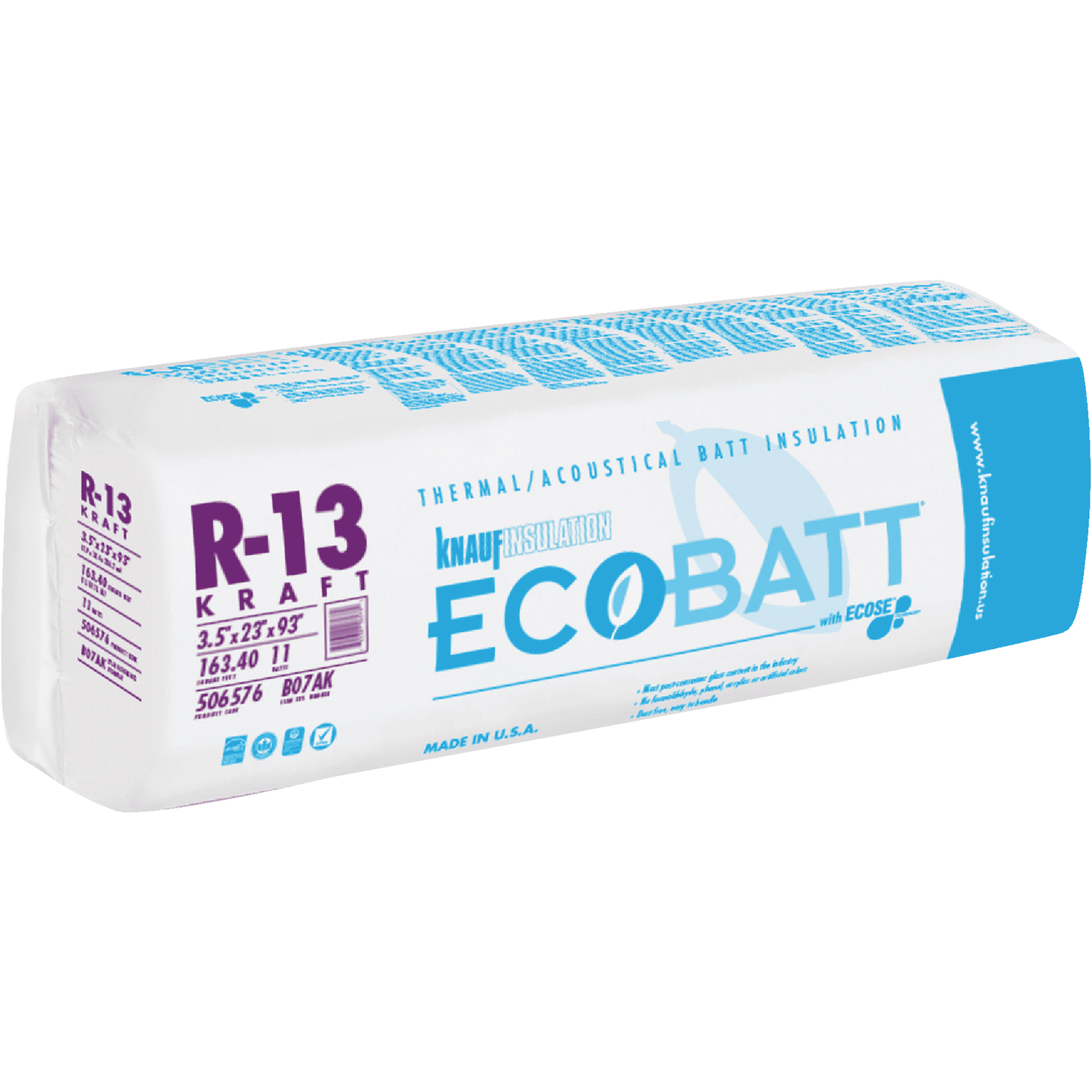 Service Partners 147288 23 x 93 in. R13 Kraft Batt Insulation - Walmart.com