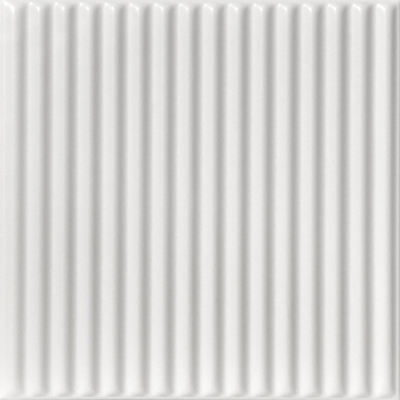 R133 - Corrugated Foam Glue-up Ceiling Tile in Plain White (259.2 Sq.ft / Pack) - 96 Pieces