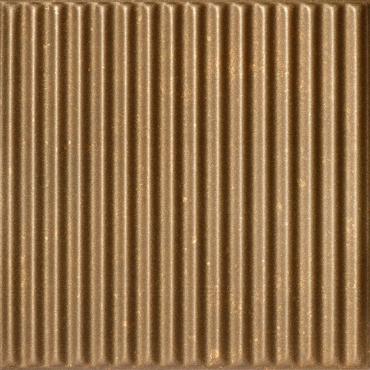 Rusted Steel Corrugated Glue-Up Polystyrene Ceiling Tile