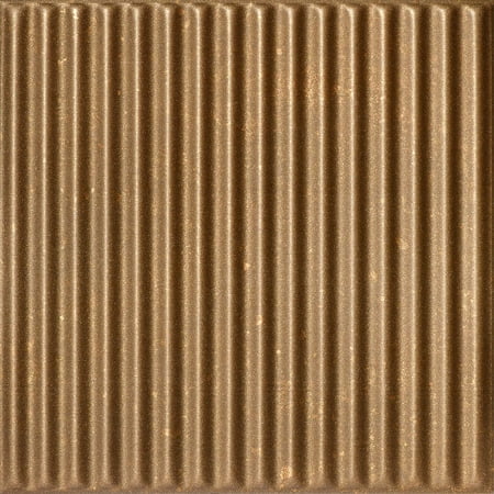 R133 - Corrugated Foam Glue-up Ceiling Tile in Rusted Steel (21.6 Sq.ft / Pack) - 8 Pieces