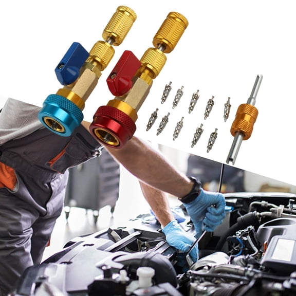 R134A AC Valve Core Tool - Quick Remover Installer Kit - High Pressure AC Service Tool for Refrigerant Systems - 1 Pack