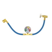 R134A Air Conditioning Refrigerant Charging Hose with Gauge for Car (1/2 Thread for American and Europe)