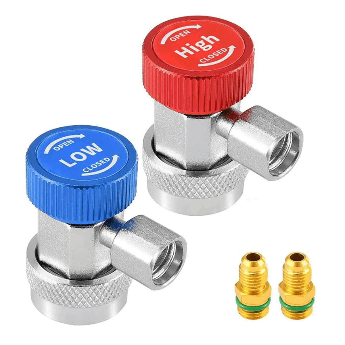 R134A H / L Auto Car Quick Coupler Connector Brass Adapter Air