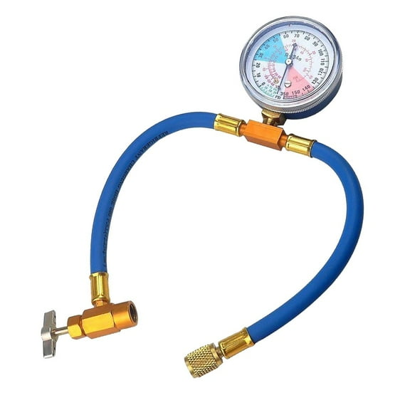 R134A R12 R22 Car Air Conditioning Recharge Measuring Kit Hose Gas Gauge