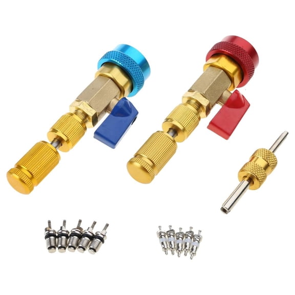 R134A Valves Cores Remover and Installer Set Service Tool Set Repair Accessories