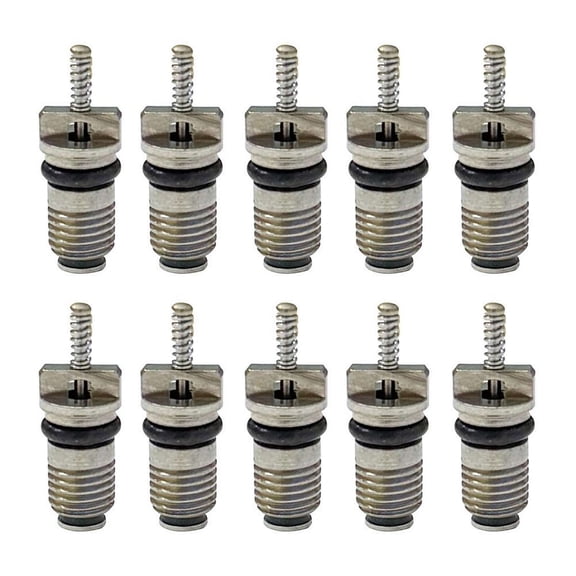 R134a Air Conditioning Valve Core,Metal Schrader AC Service Part , Replacement for Automotive HVAC Systems 10Pcs