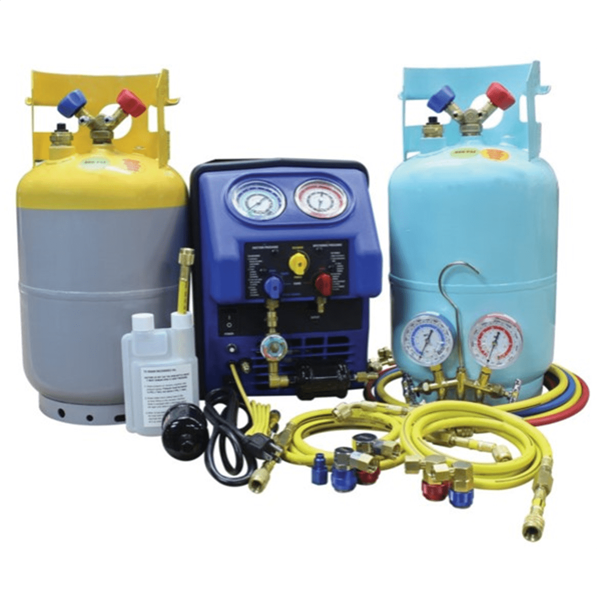 Dual Refrigerant 30lb A/C Recovery System with Spark-Free Technology