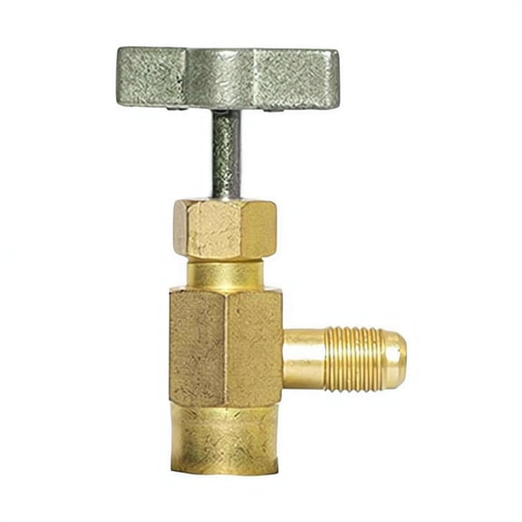 R134a Refrigerant Can Opener 1/2" ACME Thread Piercing Tap Valve AC Freon Bottle Opener Key for Car A-ir Conditioning