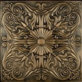 thumbnail image 1 of R139 - Spanish Silver Foam Glue-up Ceiling Tile in Antique Brass (129.6 Sq.ft / Pack) - 48 Pieces, 1 of 3