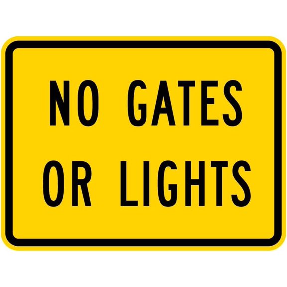 R15-6A Do Not Drive On Tracks Sign - Large 24 x 30 Inches - Highly Reflective 3M Sheeting for Enhanced Visibility and Safety