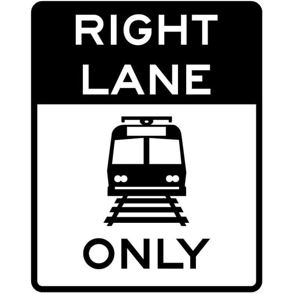 R15-6A Do Not Drive On Tracks Sign - Large 24 x 30 Inches - Highly Reflective 3M Sheeting for Enhanced Visibility and Safety