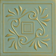 R159 - Cockatoos Foam Glue-up Ceiling Tile in Gold Moss (259.2 Sq.ft / Pack) - 96 Pieces