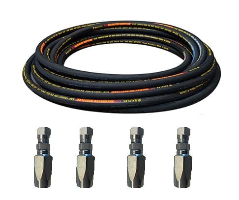 Hydraulikleitung Verbinder 10er-Pack Hydraulikschlauch-Befestigung – 3/8" Schlauch X 1/2" JIC Buchse Schwenkbar | Gator Marke | Für HY- & U-Systeme Triflex Hx 2 Hydraulik Fitting
