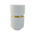 thumbnail image 1 of R16 Home Furniture WG-06W Leech Vase, White & Goldgrey, 1 of 1