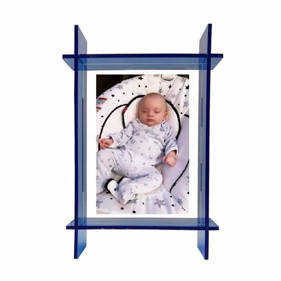 R16 Home LPF01-ORNG 5 x 7 in. Neon Orange Lucite Photo Frame