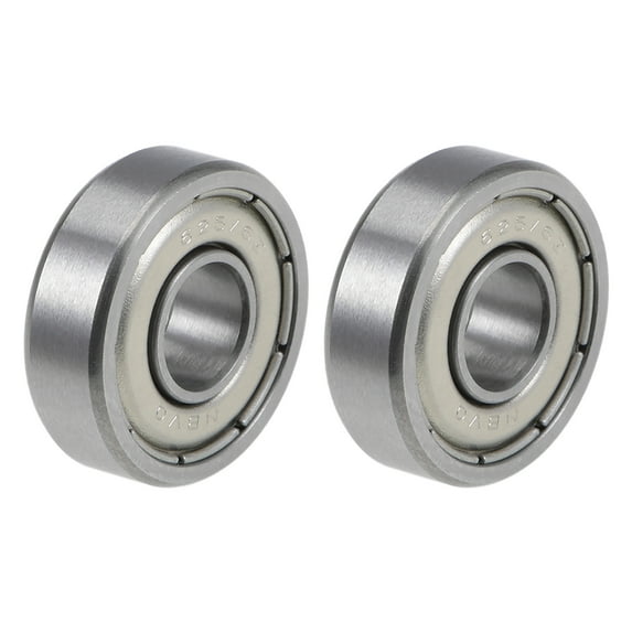 R1660ZZ Ball Bearings Z2 6mmx16mmx5mm Double Sealed Chrome Steel 2pcs