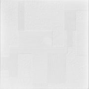 A la Maison Ceilings R187 Vectors Foam Glue-up Ceiling Tile (21.6 sq. ft./Case), Pack of 8, Plain White, 21