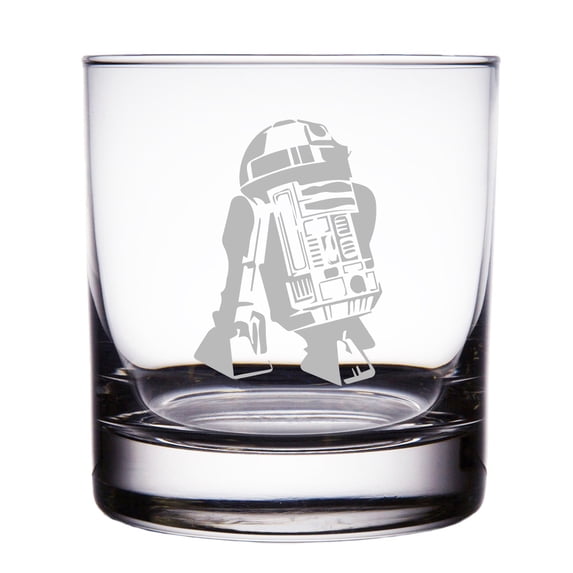 R2-D2 Engraved 10 oz Rock Glass