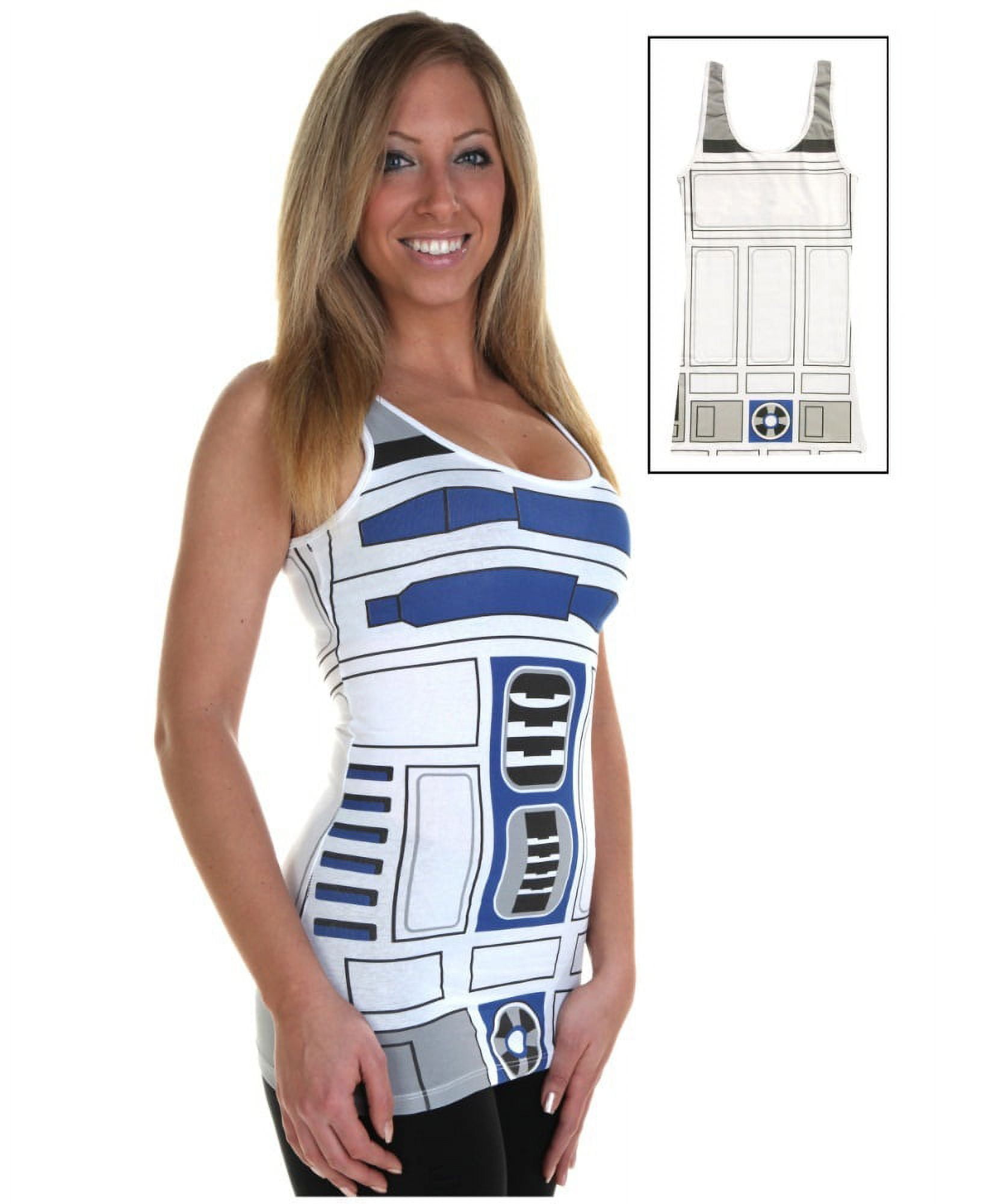 R2-D2 Star Wars Womens Tank Top Costume Adult Tunic Top Sexy Droid R2D2  Movie