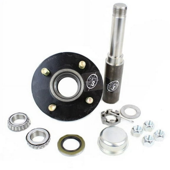 R204BT8X BT8 Spindle & 4-4" Bolt Circle Trailer Hub R2BT8BT121E