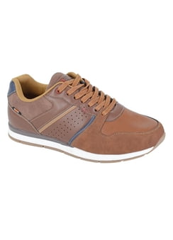 Alpine Swiss Liam Men's Sneakers - Suede Trim Low Top Casual Shoes | Fashion Tennis Shoes