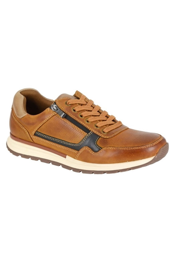 Mens Leather Side Zip Shoes