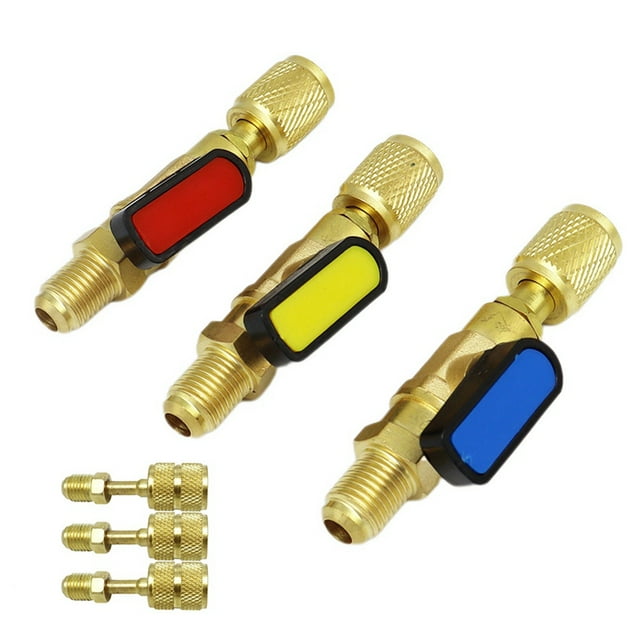 R22 Refrigerant Ball Valve Brass Air Conditioning Refrigerant ShutOff