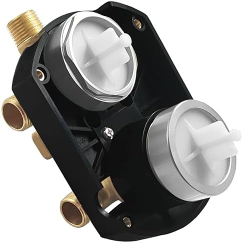 R22000 Shower Diverter Valve for delta Faucet, Universal Rough-in Shower Valves Kit 3 Way 6 Setting Integrated Diverter, Shower Control Mixing Valve for Shower Trim Kit & Shower System