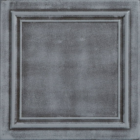 R24-Line Art Foam Glue-up Ceiling Tile in Moss Gray (129.6 Sq.ft / Pack) - 48 Pieces