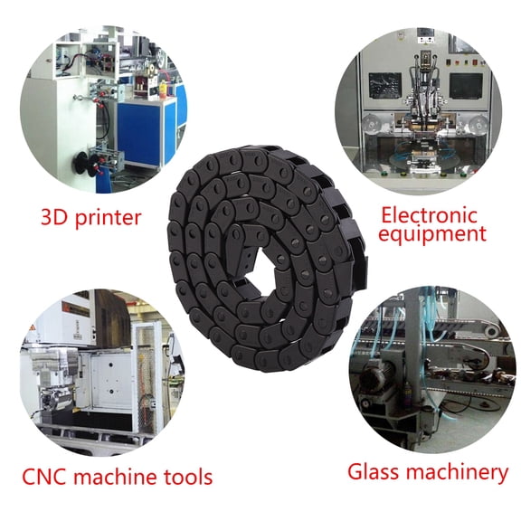 R28 Nylon Cable Drag Chain, 40" Long, Quiet Operation for 3D Printers  CNC Machines