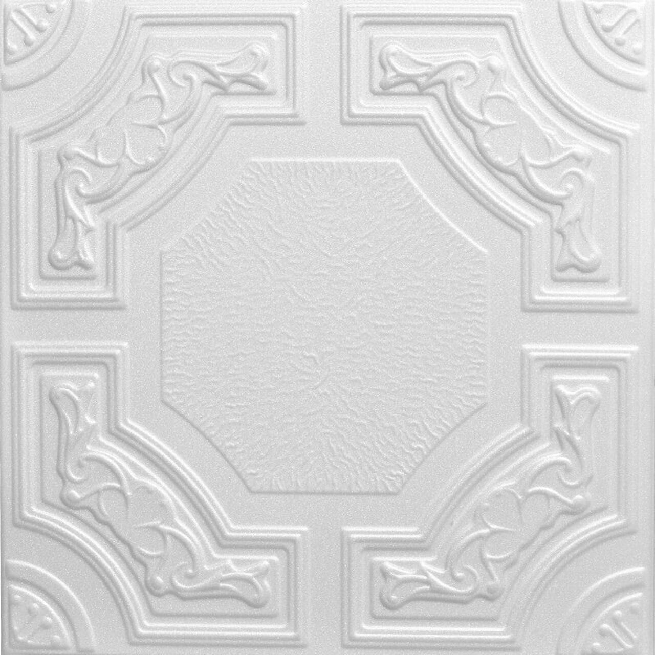 Evergreen White Polystyrene Glue-up Ceiling Tile