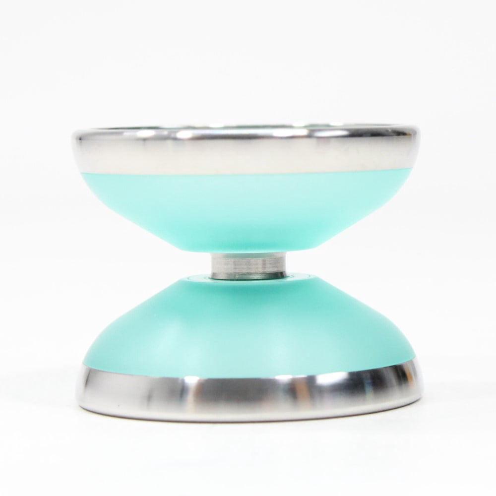 R2FG Jade Yo-Yo - Polycarbonate with Stainless Steel Rings - Organic YoYo (Green)