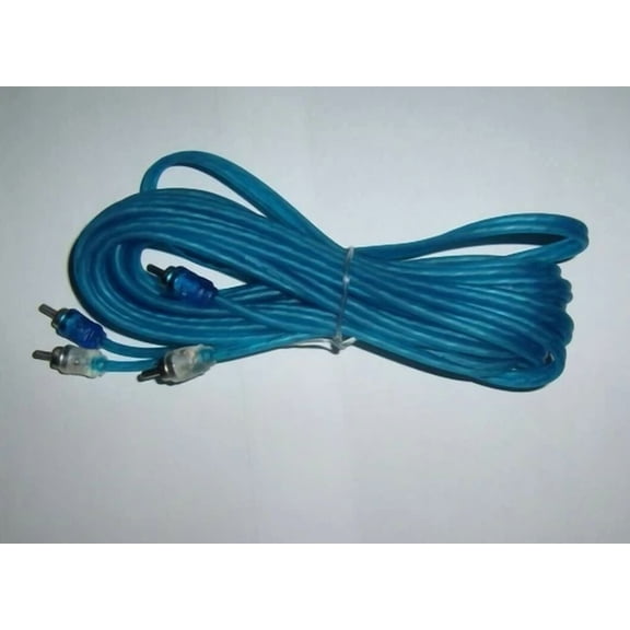 R2Rca20 Blue Rca 20 Ft Interconnect Audio Cable Amp Wire Car Amplifier Home