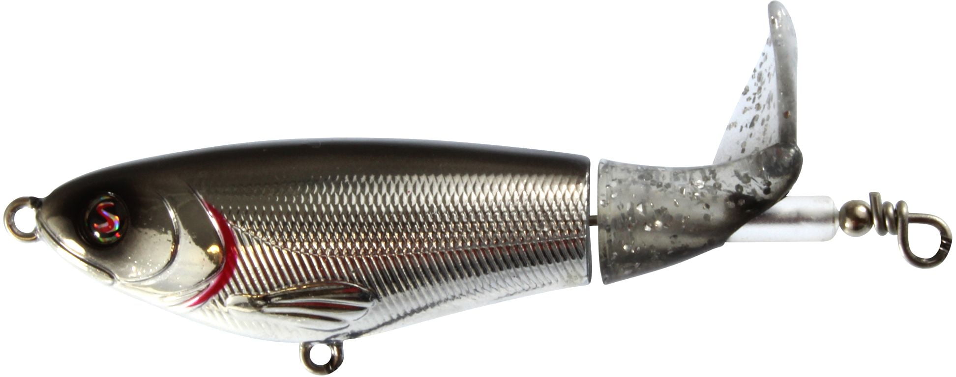 R2S Whopper Plopper 110 Chrome Black Hard Plastic Fishing Lure