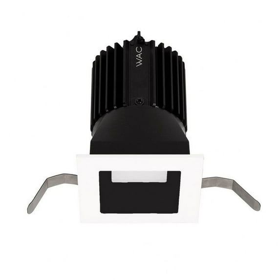 R2SD2T-F927-BKWT-WAC Lighting-Volta 2 Inch 1 LED Square Downlight Trim-Black/White Finish-40 Beam Spread-2700 Color Temperature-90 Color Rendering