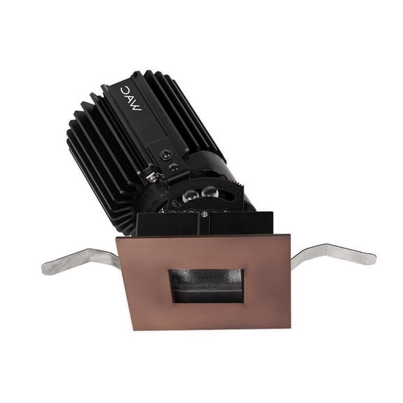 R2SPT-N927-CB-WAC Lighting-Volta 2 Inch 1 LED Square Adjustable Pinhole Trim-Copper Bronze Finish-20 Beam Spread-2700 Color Temperature-90 Color