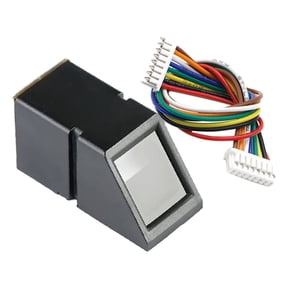 R307 Optical Fingerprint Reader Module, Black 2.35x4.49x2.04cm, 1000 Fingerprint Capacity, AS608 Sensor, Biometric Access Control