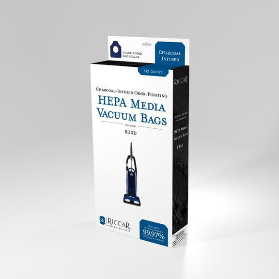 R30D Charcoal-Lined HEPA Media Bags (6-Pack)