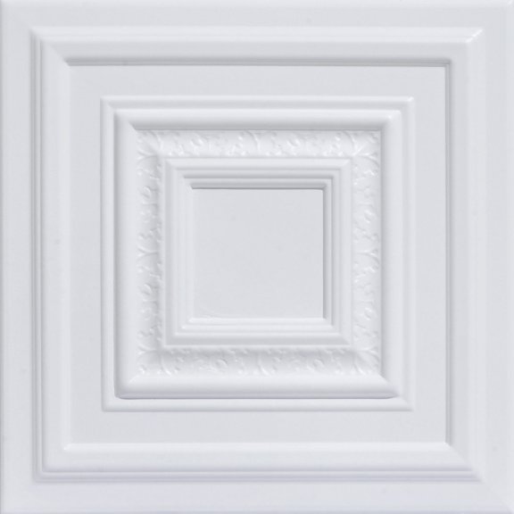 R31 - Chestnut Grove Foam Glue-up Ceiling Tile in Ultra Pure White - Satin (Behr) (129.6 Sq.ft / Pack) - 48 Pieces